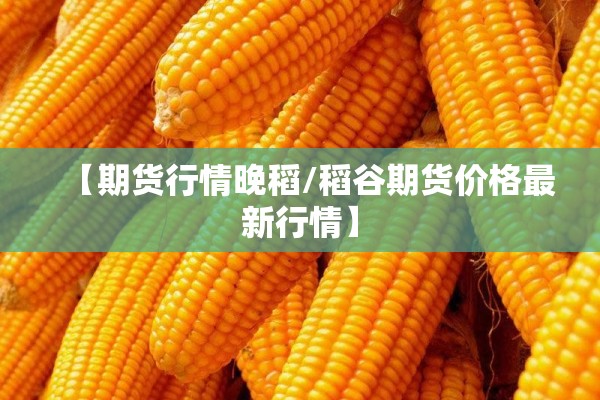【期货行情晚稻/稻谷期货价格最新行情】