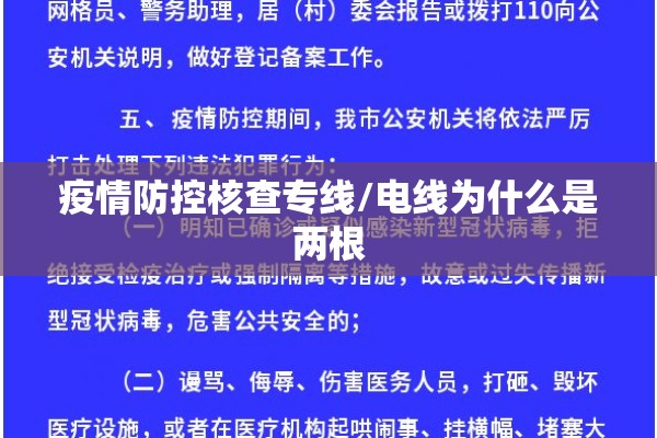疫情防控核查专线/电线为什么是两根