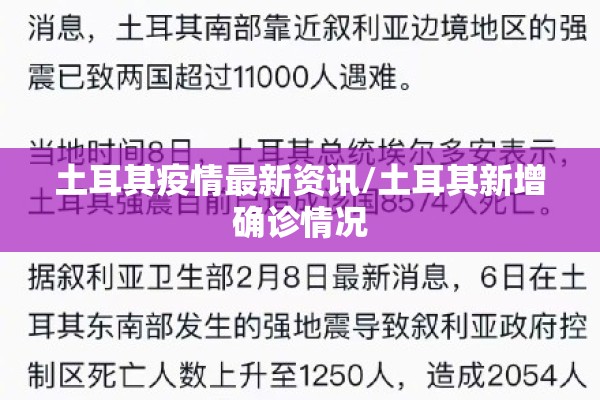 土耳其疫情最新资讯/土耳其新增确诊情况 土耳其疫情最新资讯/土耳其新增确诊情况