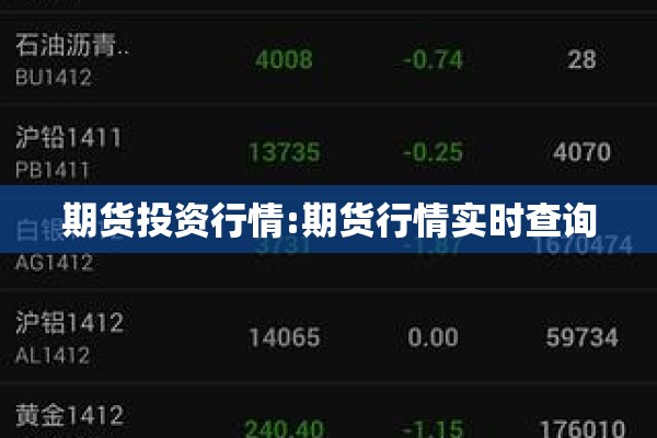 期货行情8.19/期货行情走势图