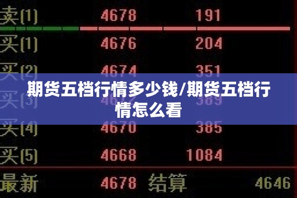 期货五档行情多少钱/期货五档行情怎么看 期货五档行情多少钱/期货五档行情怎么看