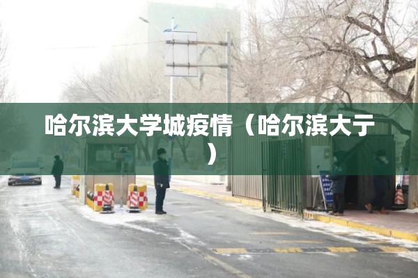 哈尔滨大学城疫情（哈尔滨大亍）