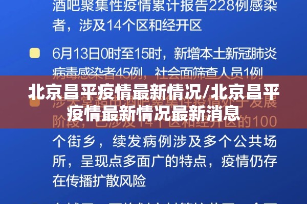 北京昌平疫情最新情况/北京昌平疫情最新情况最新消息