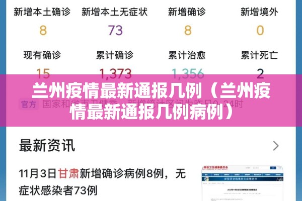 兰州疫情最新通报几例(兰州疫情最新通报几例病例) 兰州疫情最新通报几例(兰州疫情最新通报几例病例)