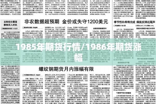 1985年期货行情/1986年期货涨幅