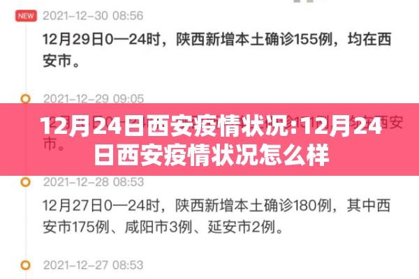 12月24日西安疫情状况:12月24日西安疫情状况怎么样 12月24日西安疫情状况:12月24日西安疫情状况怎么样