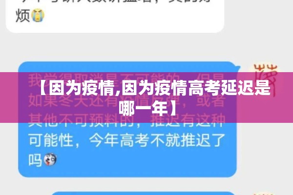 【因为疫情,因为疫情高考延迟是哪一年】 【因为疫情,因为疫情高考延迟是哪一年】