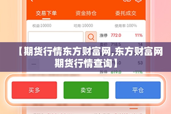 【期货行情东方财富网,东方财富网期货行情查询】