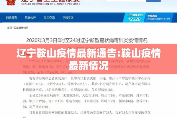 辽宁鞍山疫情最新通告:鞍山疫情最新情况