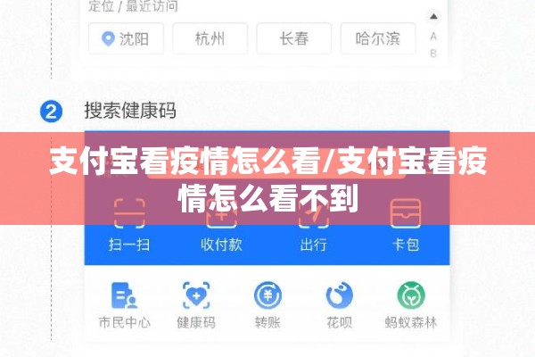 支付宝看疫情怎么看/支付宝看疫情怎么看不到