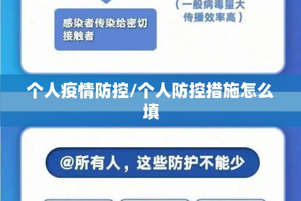 个人疫情防控/个人防控措施怎么填