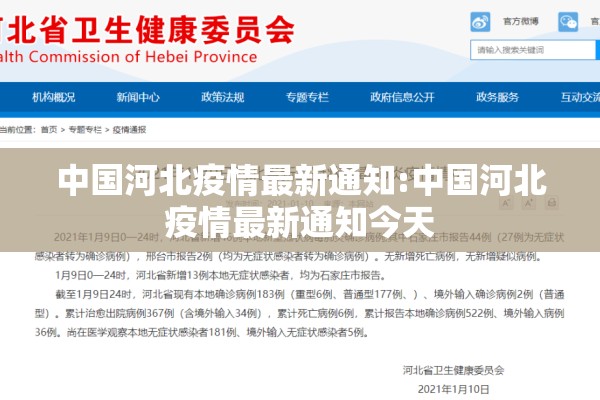 中国河北疫情最新通知:中国河北疫情最新通知今天 中国河北疫情最新通知:中国河北疫情最新通知今天
