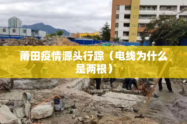 莆田疫情源头行踪（电线为什么是两根）