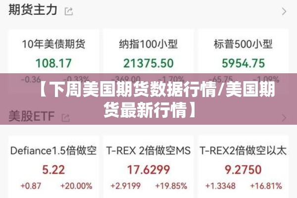【下周美国期货数据行情/美国期货最新行情】