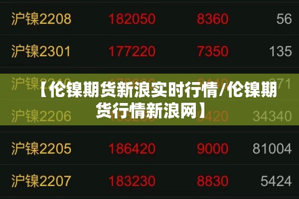 【伦镍期货新浪实时行情/伦镍期货行情新浪网】