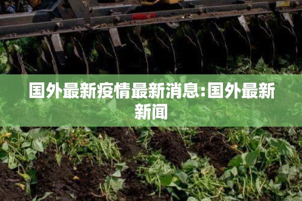 国外最新疫情最新消息:国外最新新闻