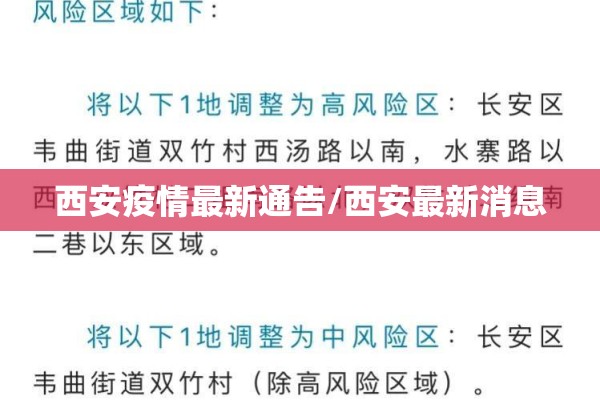 西安疫情最新通告/西安最新消息 西安疫情最新通告/西安最新消息