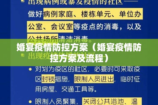 婚宴疫情防控方案（婚宴疫情防控方案及流程）