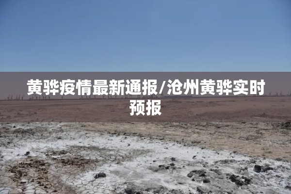 黄骅疫情最新通报/沧州黄骅实时预报