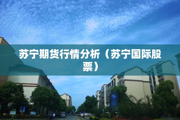 苏宁期货行情分析（苏宁国际股票）