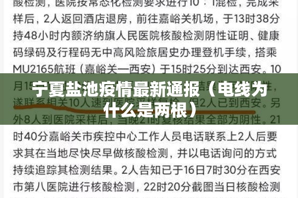 宁夏盐池疫情最新通报（电线为什么是两根）