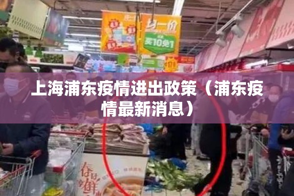 上海浦东疫情进出政策（浦东疫情最新消息）