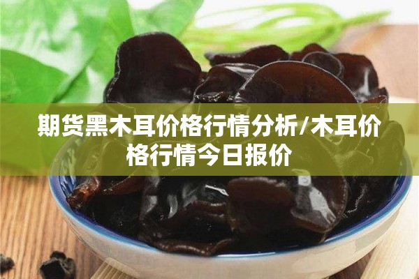 期货黑木耳价格行情分析/木耳价格行情今日报价 期货黑木耳价格行情分析/木耳价格行情今日报价