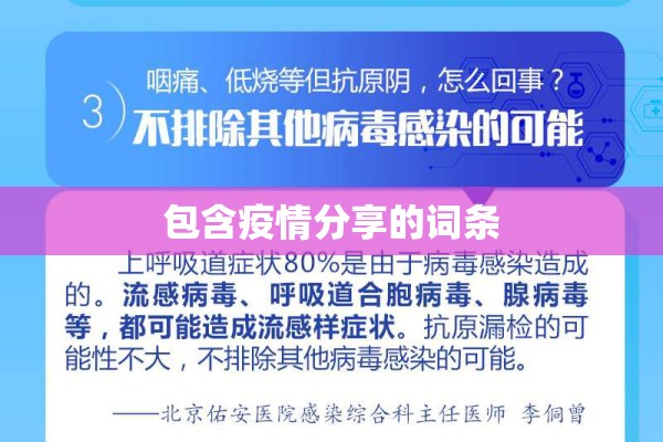 包含疫情分享的词条