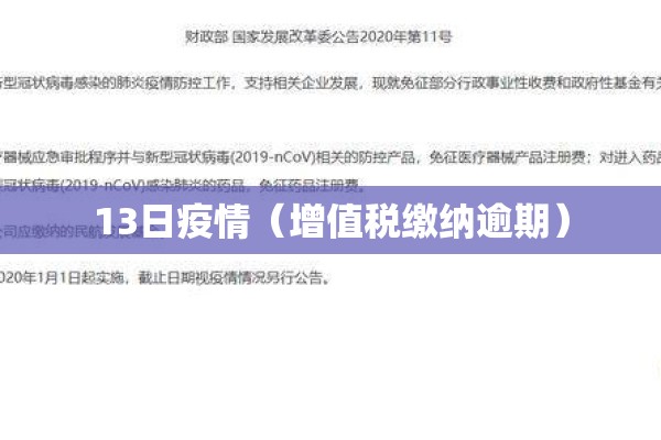 13日疫情(增值税缴纳逾期) 13日疫情(增值税缴纳逾期)