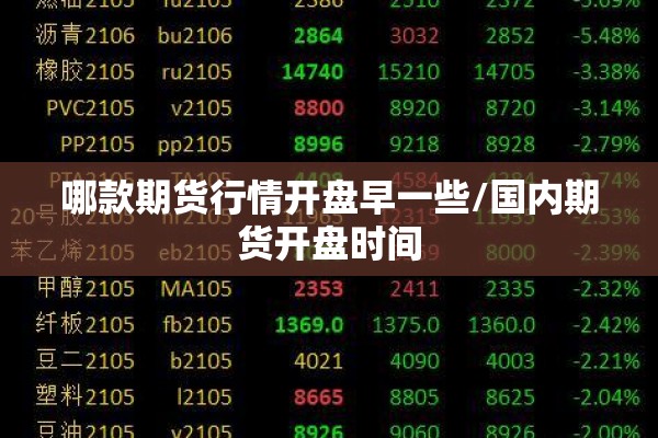 哪款期货行情开盘早一些/国内期货开盘时间 哪款期货行情开盘早一些/国内期货开盘时间