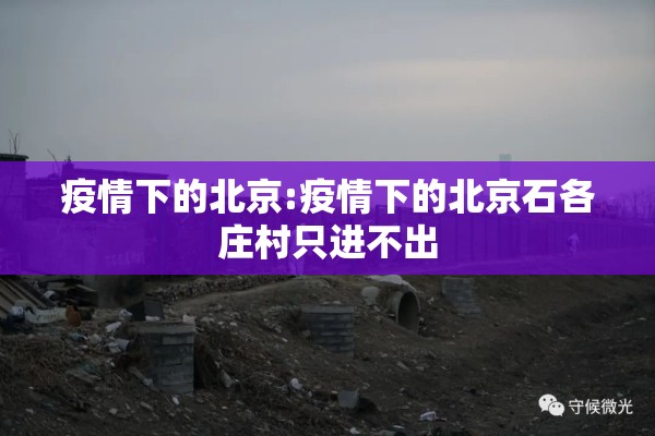疫情下的北京:疫情下的北京石各庄村只进不出 疫情下的北京:疫情下的北京石各庄村只进不出