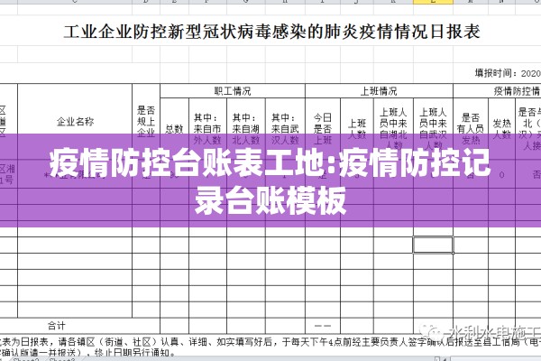 疫情防控台账表工地:疫情防控记录台账模板