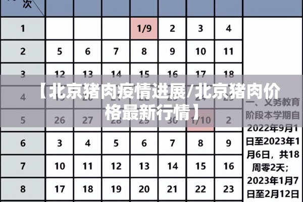 【北京猪肉疫情进展/北京猪肉价格最新行情】