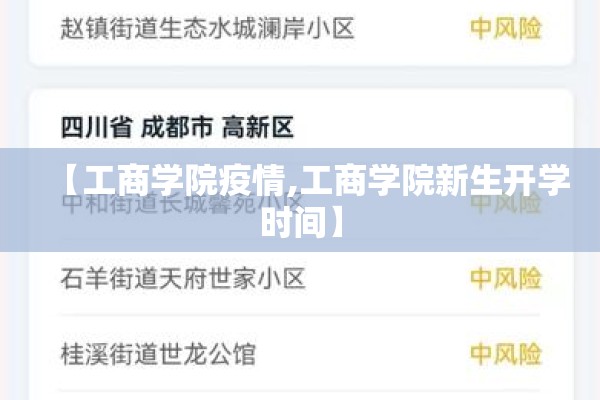 【工商学院疫情,工商学院新生开学时间】 【工商学院疫情,工商学院新生开学时间】