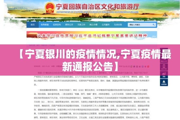 【宁夏银川的疫情情况,宁夏疫情最新通报公告】