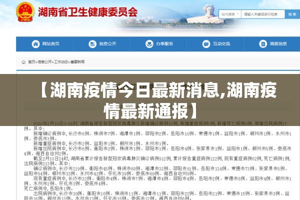【湖南疫情今日最新消息,湖南疫情最新通报】