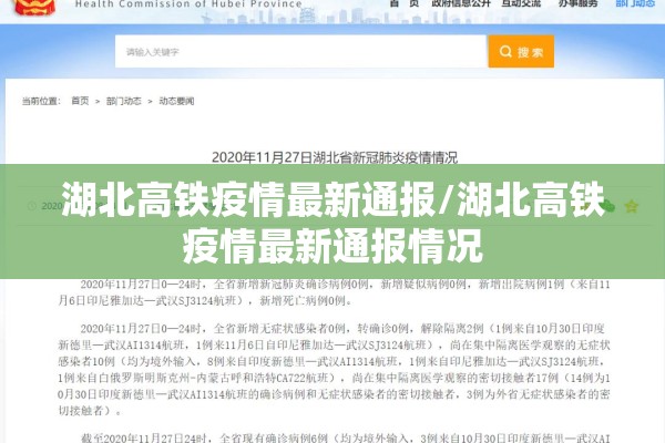 湖北高铁疫情最新通报/湖北高铁疫情最新通报情况 湖北高铁疫情最新通报/湖北高铁疫情最新通报情况