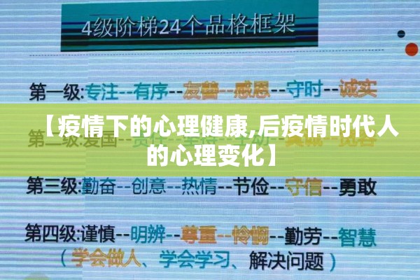 【疫情下的心理健康,后疫情时代人的心理变化】