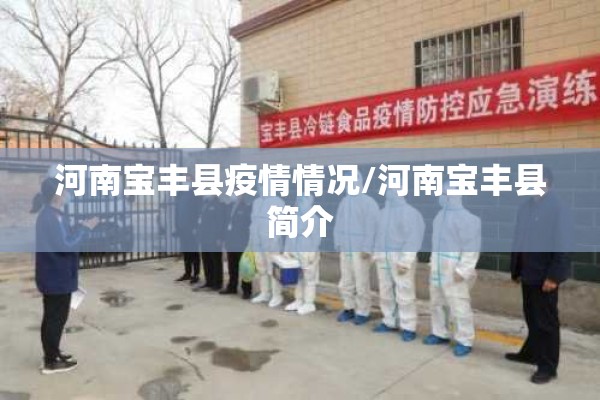 河南宝丰县疫情情况/河南宝丰县简介