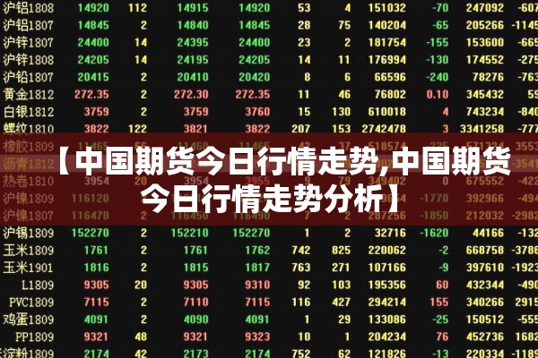 【中国期货今日行情走势,中国期货今日行情走势分析】 【中国期货今日行情走势,中国期货今日行情走势分析】