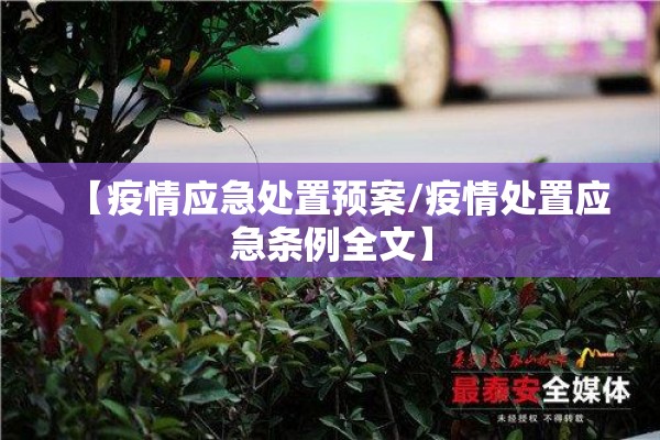 【疫情应急处置预案/疫情处置应急条例全文】