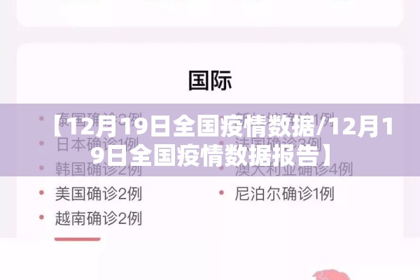 【元旦期间疫情/元旦假期前期】