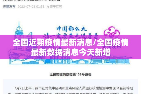 全国近期疫情最新消息/全国疫情最新数据消息今天新增 全国近期疫情最新消息/全国疫情最新数据消息今天新增