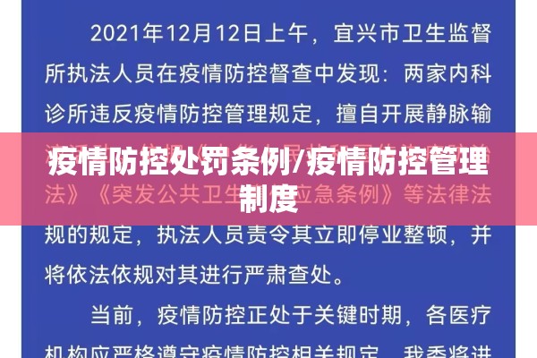 疫情防控处罚条例/疫情防控管理制度 疫情防控处罚条例/疫情防控管理制度