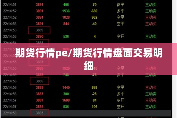 期货行情pe/期货行情盘面交易明细 期货行情pe/期货行情盘面交易明细