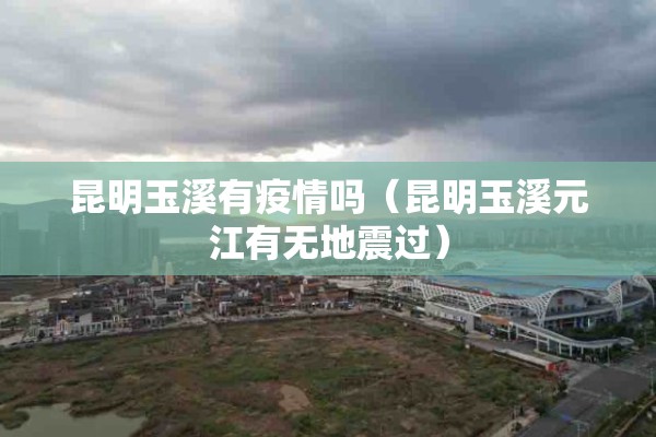 昆明玉溪有疫情吗（昆明玉溪元江有无地震过）
